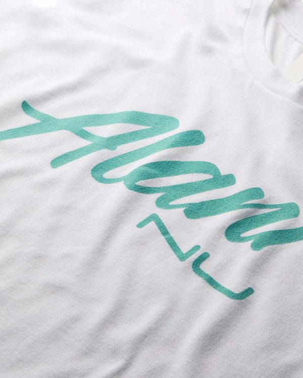 Seafoam On White T-Shirt - Image 3